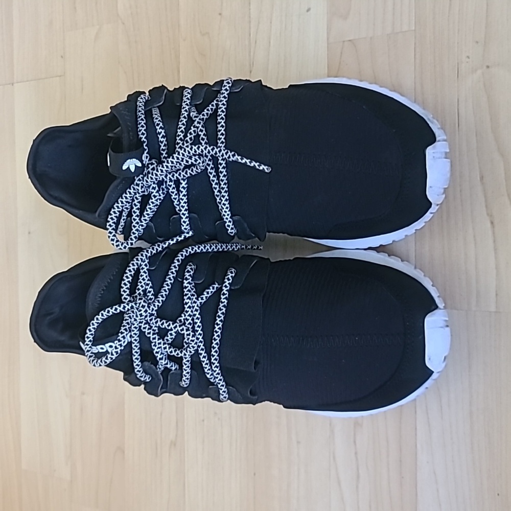 Adidas Tubular Radial 'Core Black White' BB2401 Athletic Shoes Size 8.5 - Picture 3 of 13
